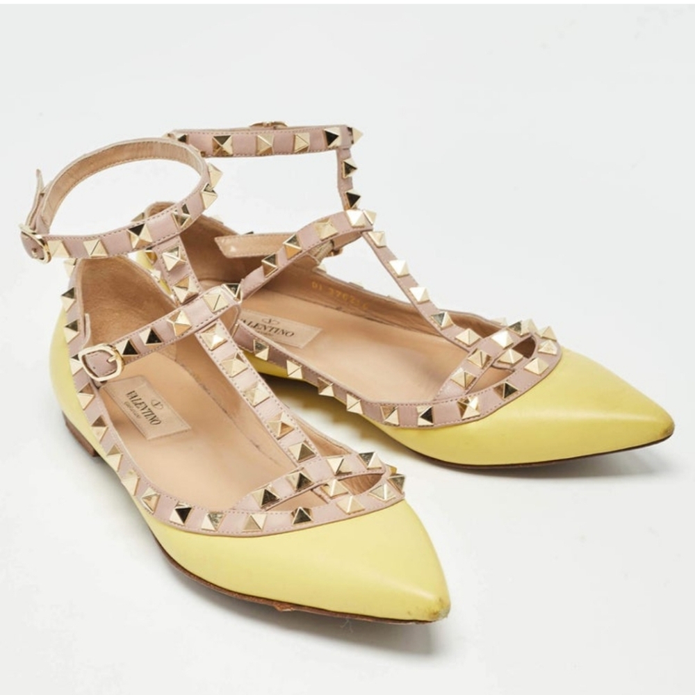 Valentino Garavani Rockstud Caged Ballerina Flats size 40